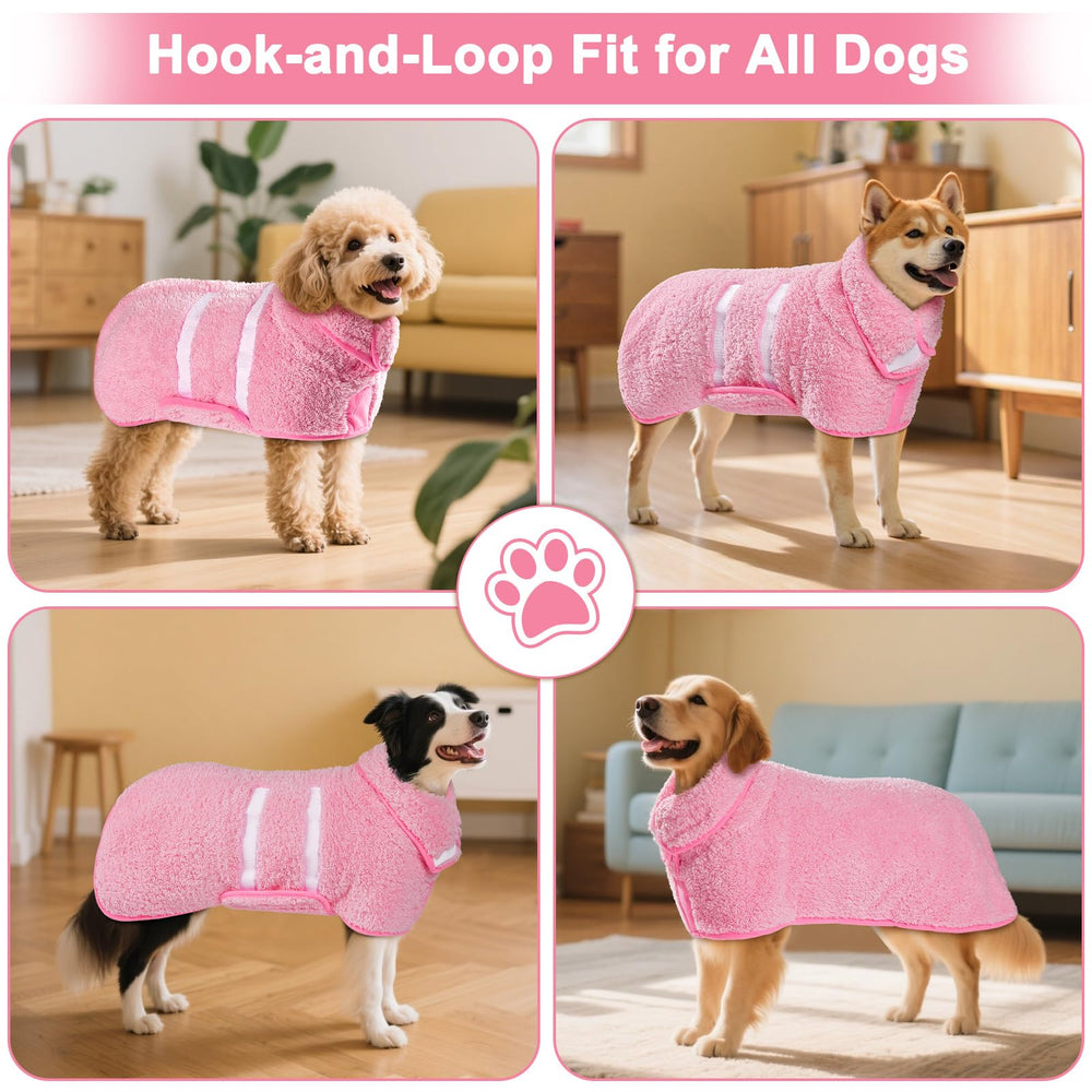 Unicorn Catcher bathrobe sizes S-2XL fit all dog breeds