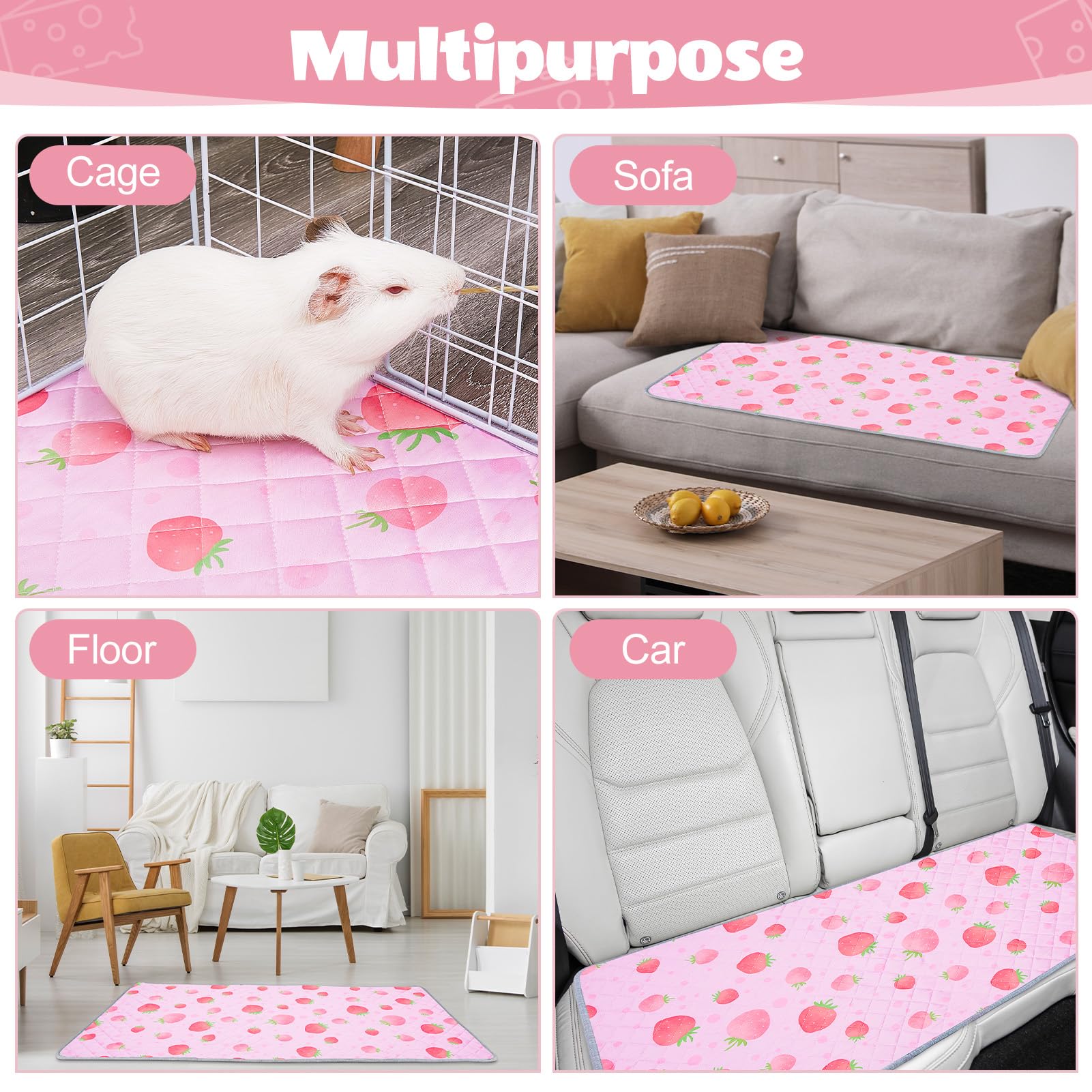 Unicorn Catcher guinea pig bedding suited for small pets like hamsters and rabbits.