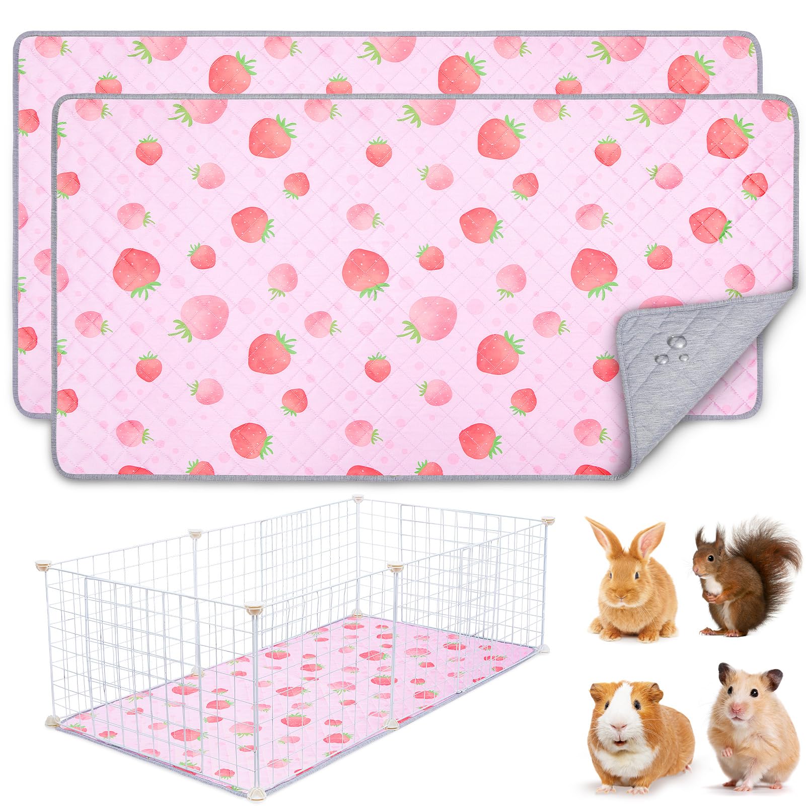 Unicorn Catcher guinea pig bedding two mats keep cages tidy and reusable.