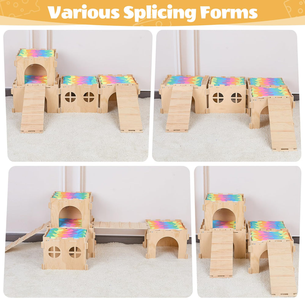 Unicorn Catcher Guinea Pig Hideout easy-install design requires no glue or nails.