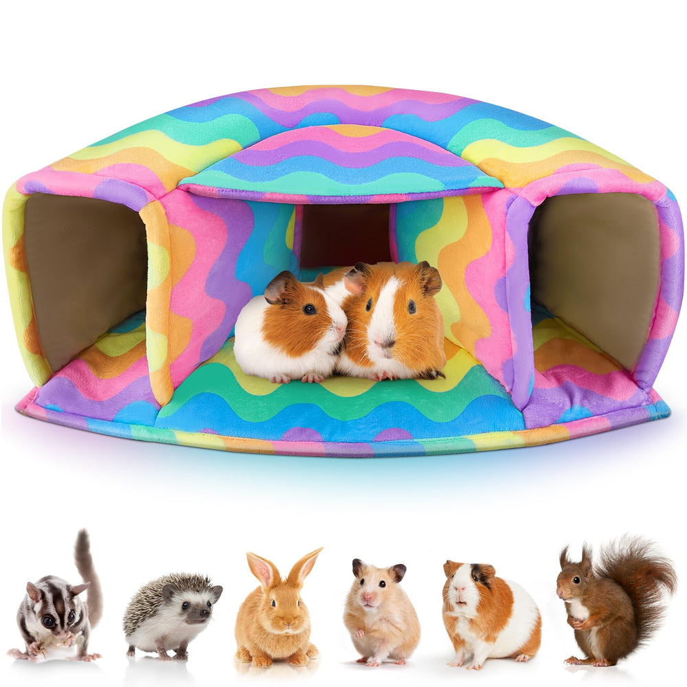 Unicorn Catcher guinea pig hideout exterior view highlights plush comfort and cozy warmth