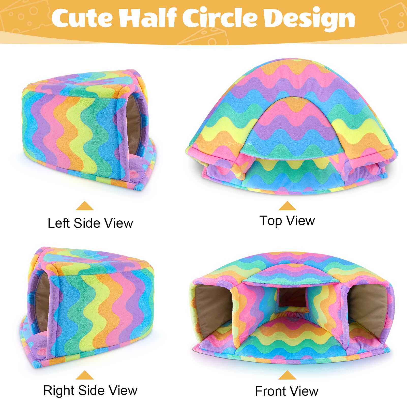 Unicorn Catcher two-pet play space provides cozy hideaway for small mammals