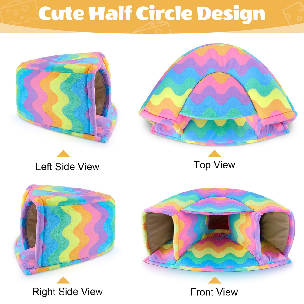 Unicorn Catcher two-pet play space provides cozy hideaway for small mammals
