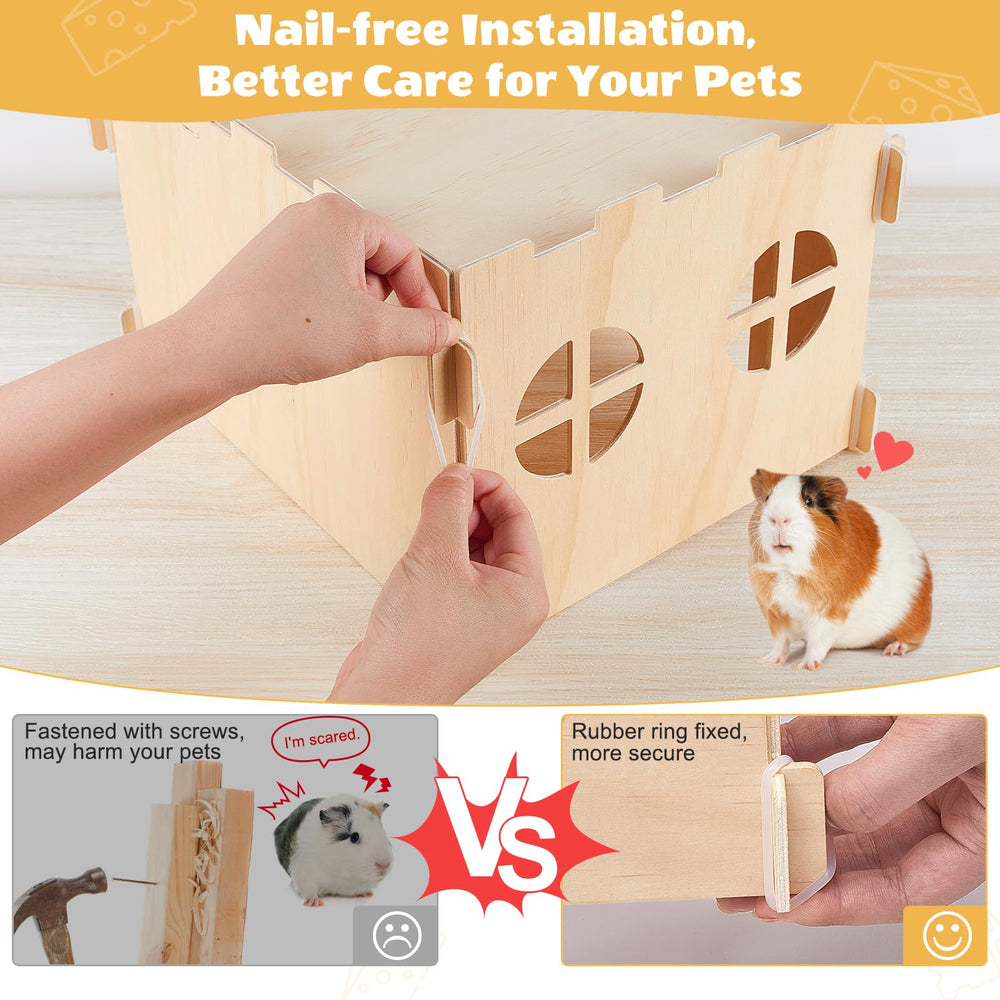 Unicorn Catcher large and small habitats provide ample space for small pets.