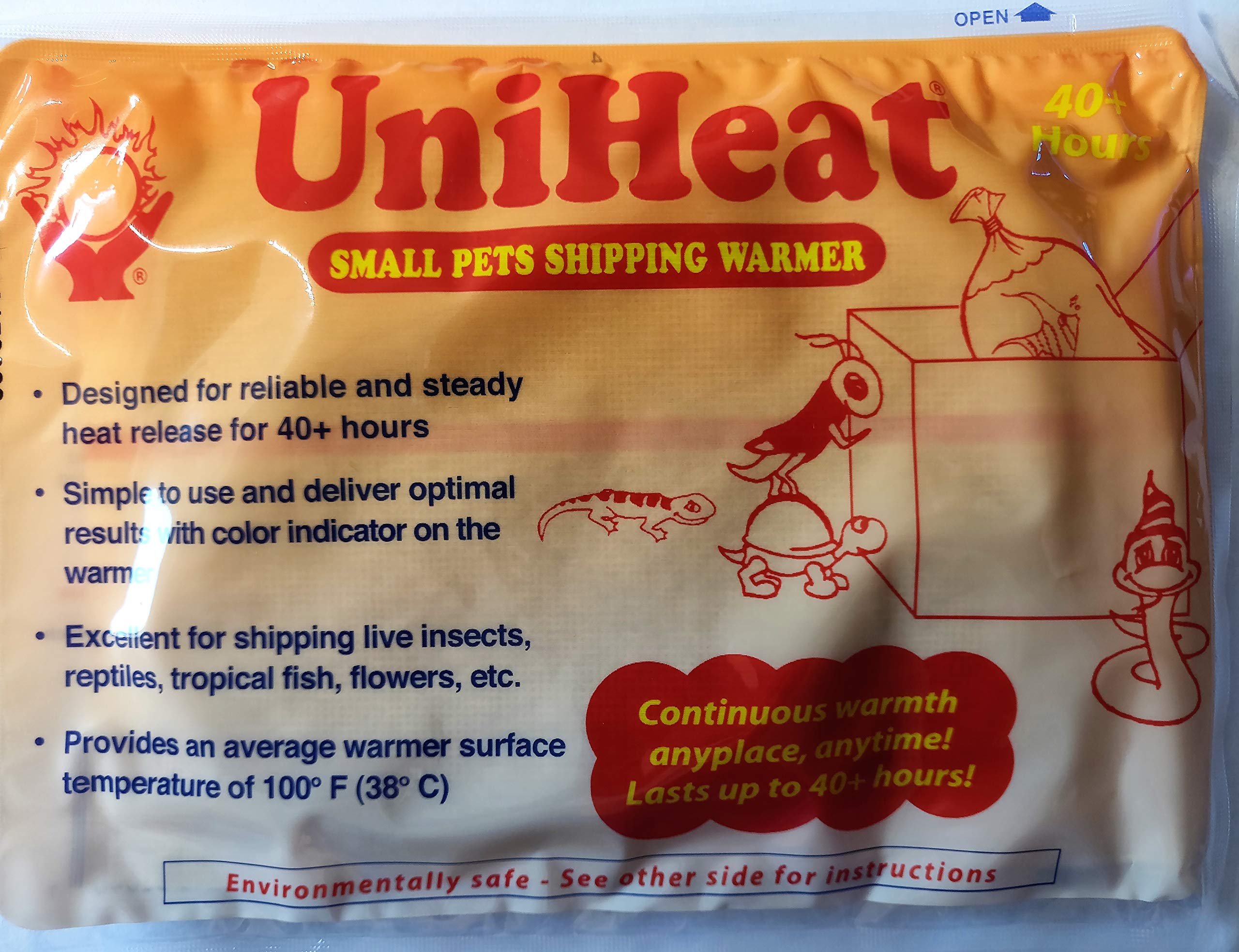 Uniheat shipping warmers 9pack contents layout highlights different hour packs for varied needs.