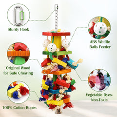 Unimaxlink parrot toy ABS feeder offers interactive feeding and exploration