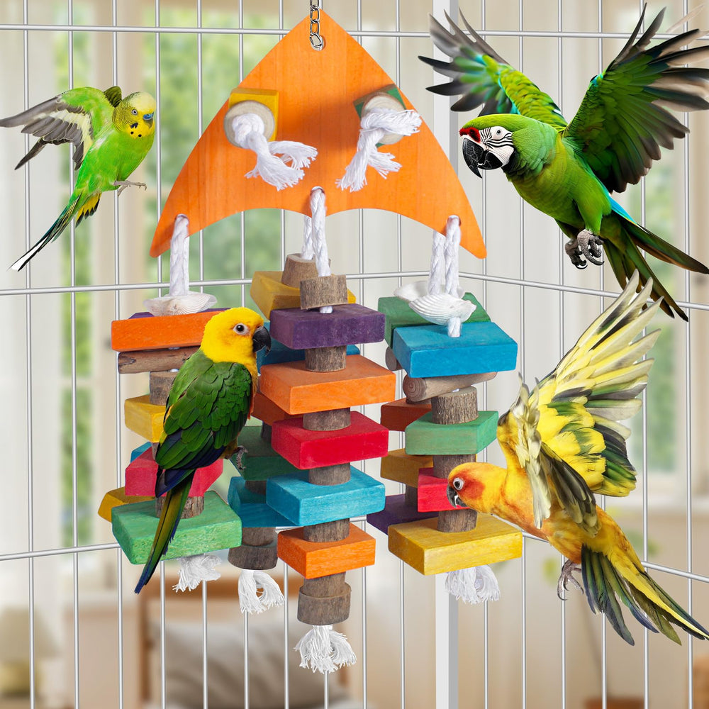 Unimaxlink shell-scale pattern parrot toy encourages curiosity