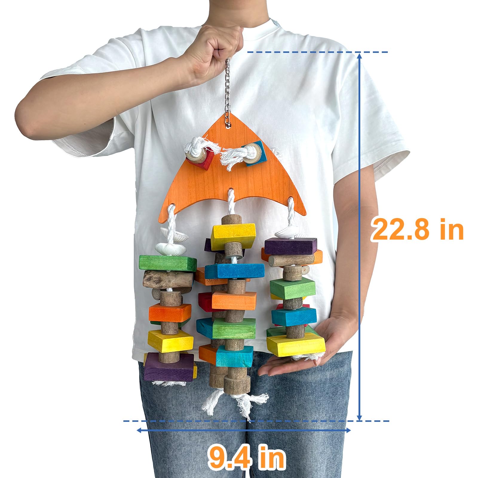 Unimaxlink Sichuan pepper wood parrot toy natural chewing material