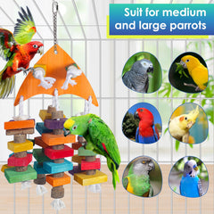 Unimaxlink stainless steel hook parrot toy secure cage mounting