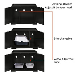 unipaws Cat House multi-function top surface serves as a practical organizer.