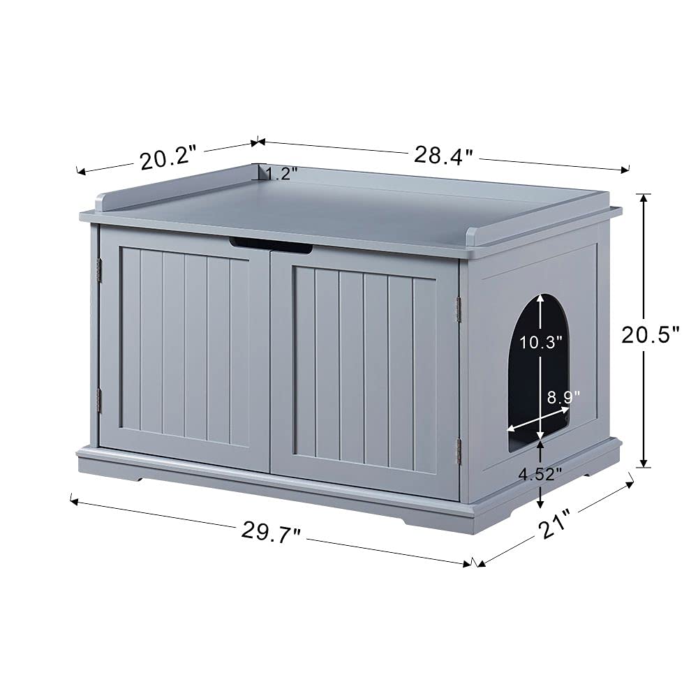 unipaws cat litter enclosure wood finish close-up highlighting natural texture