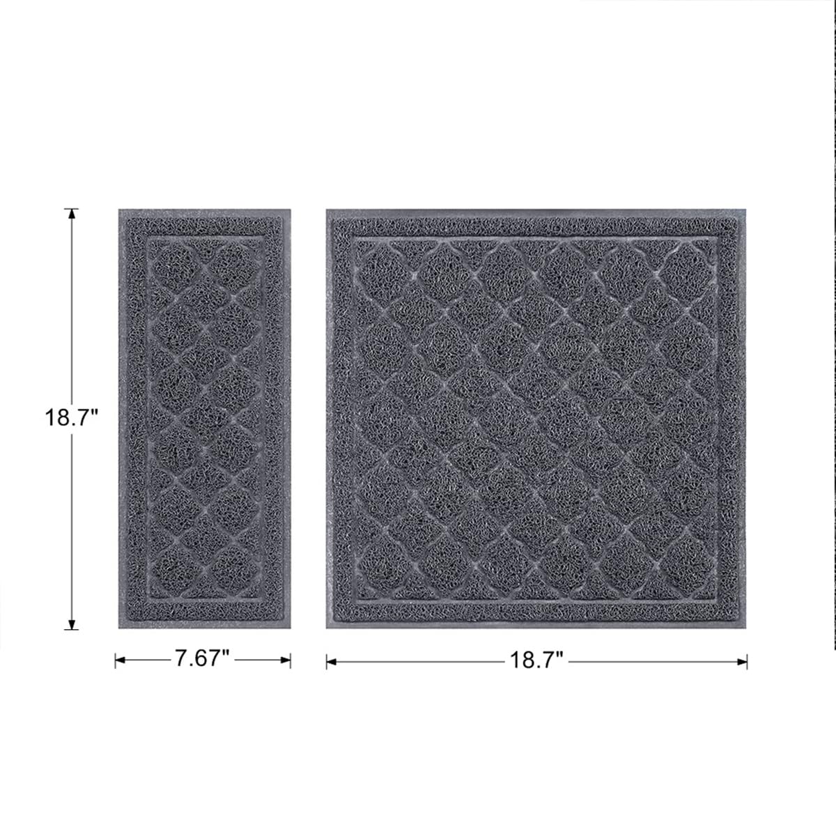 Unipaws cat litter mat edge being cleaned easily for quick maintenance