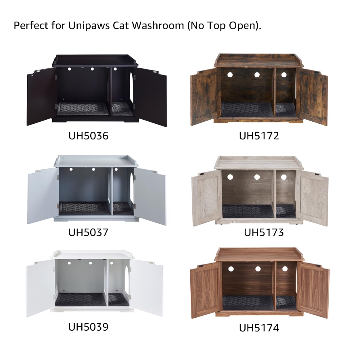 Unipaws cat litter mat soft phthalate-free material gentle on paws