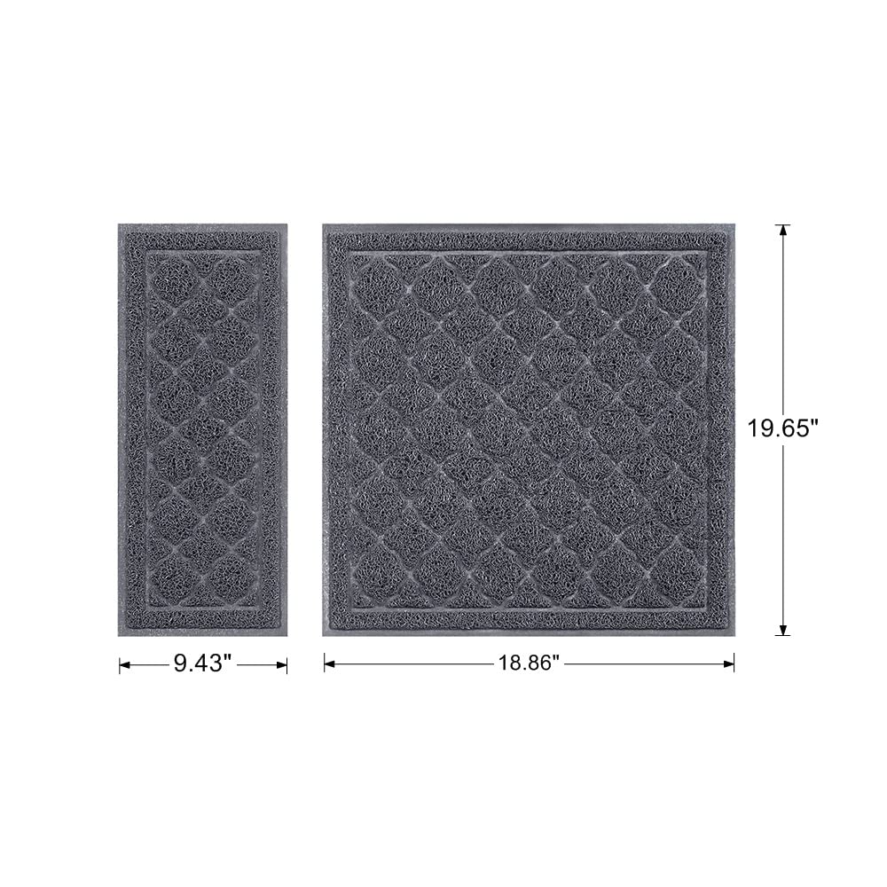 Unipaws mat close-up emphasizes thick coils for litter capture