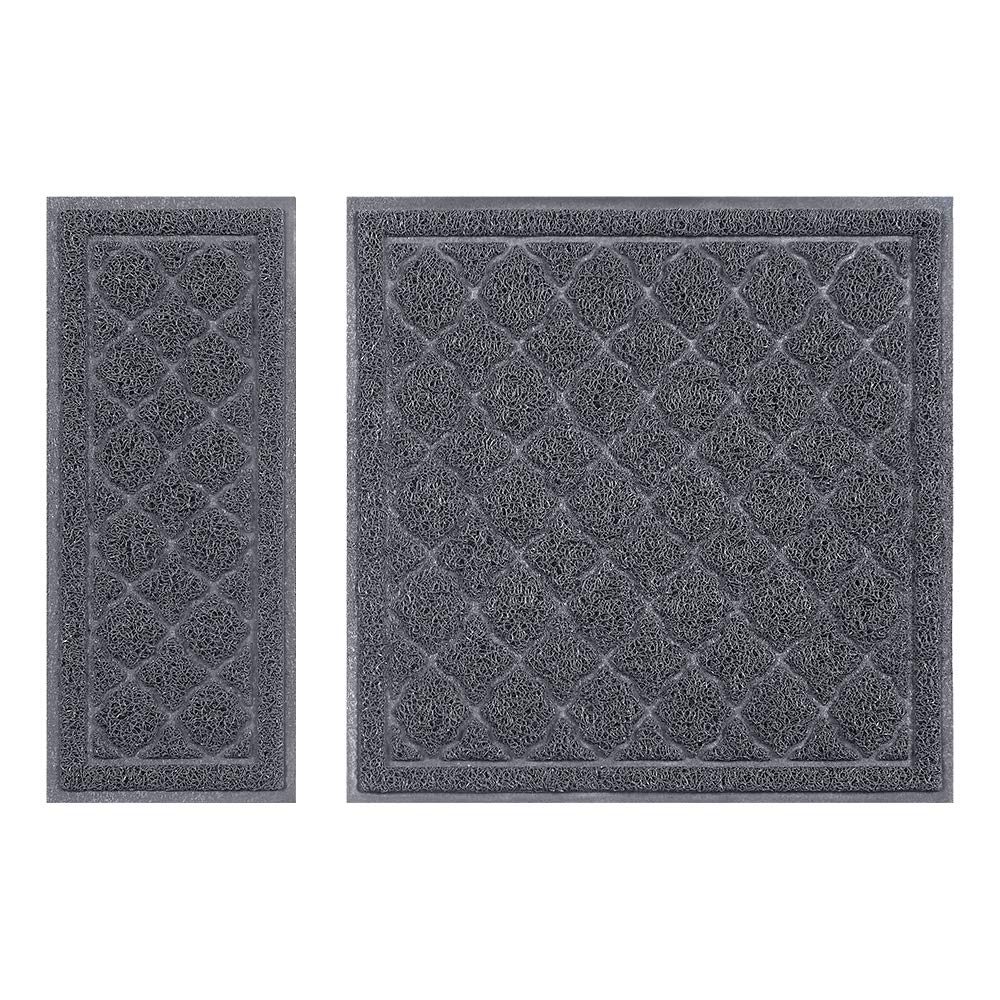 Unipaws litter trapping mat front view reduces tracked litter