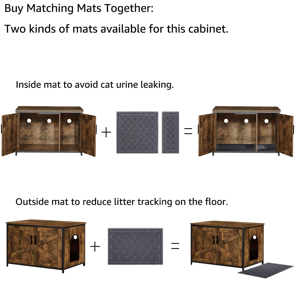 unipaws enclosure adds decorative aesthetics while hiding litter box clutter
