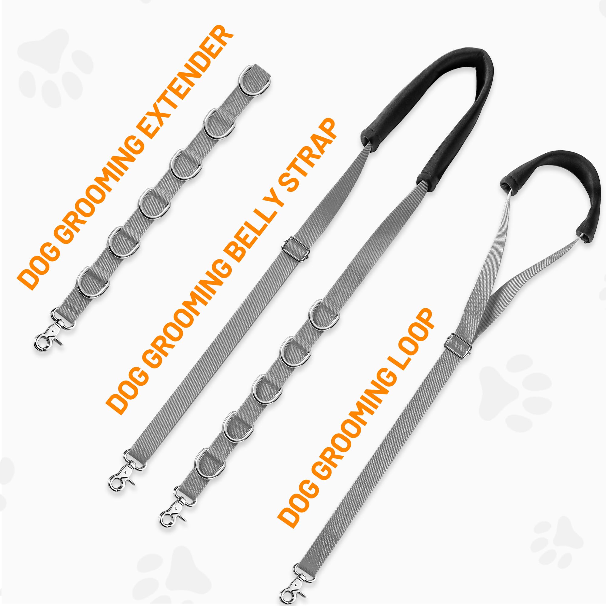 Uni PNR soft sleeve on belly strap adds comfort during grooming