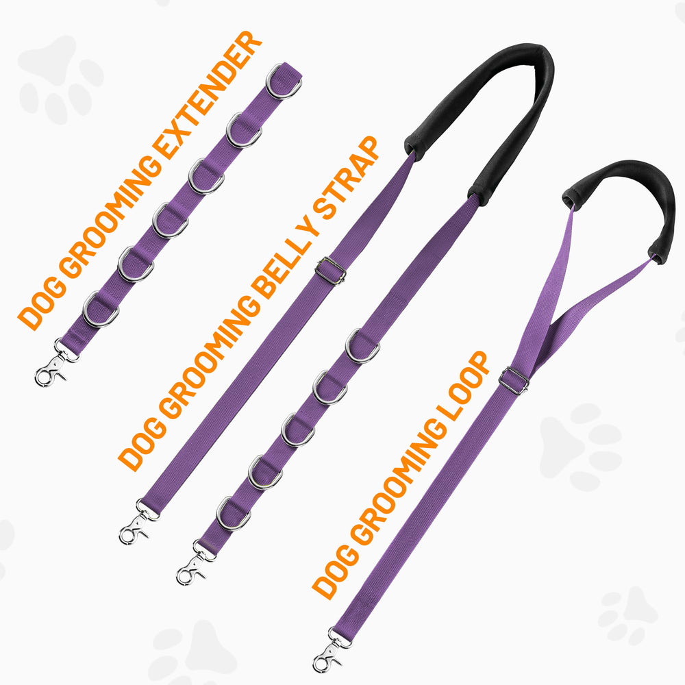 Uni PNR sujecion de cintura para perros, estabilidad durante el cepillado.