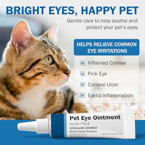Unipomme eye ointment application to eye shows easy topical use