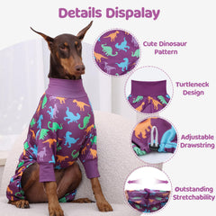 UNIPUP large dog pajamas in soft fabric for cozy recovery wear