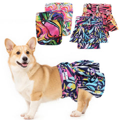 UNIPUP no-tail-hole dog diapers provide secure fit and mess-free protection.