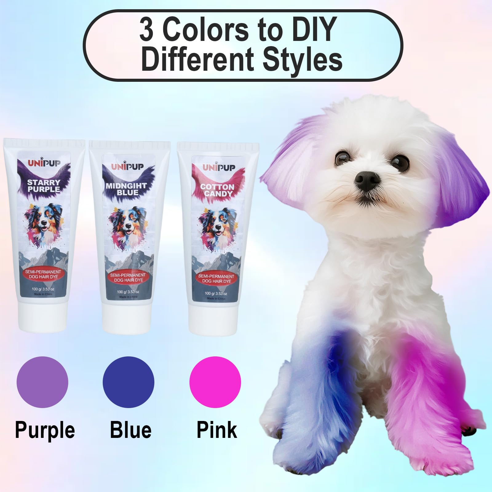 UNIPUP coloración semipermanente: aplicación rápida en casa para cambio de apariencia.
