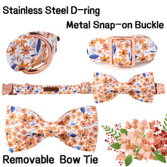 Unique Style Paws Cotton Dog Collar Halloween Pattern, comfortable and stylish for celebrations.