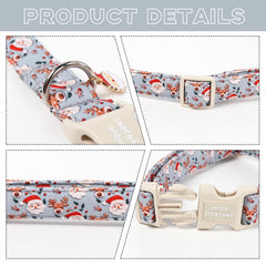 Unique Style Paws cotton-dog-collar offers soft comfort during daily wear.