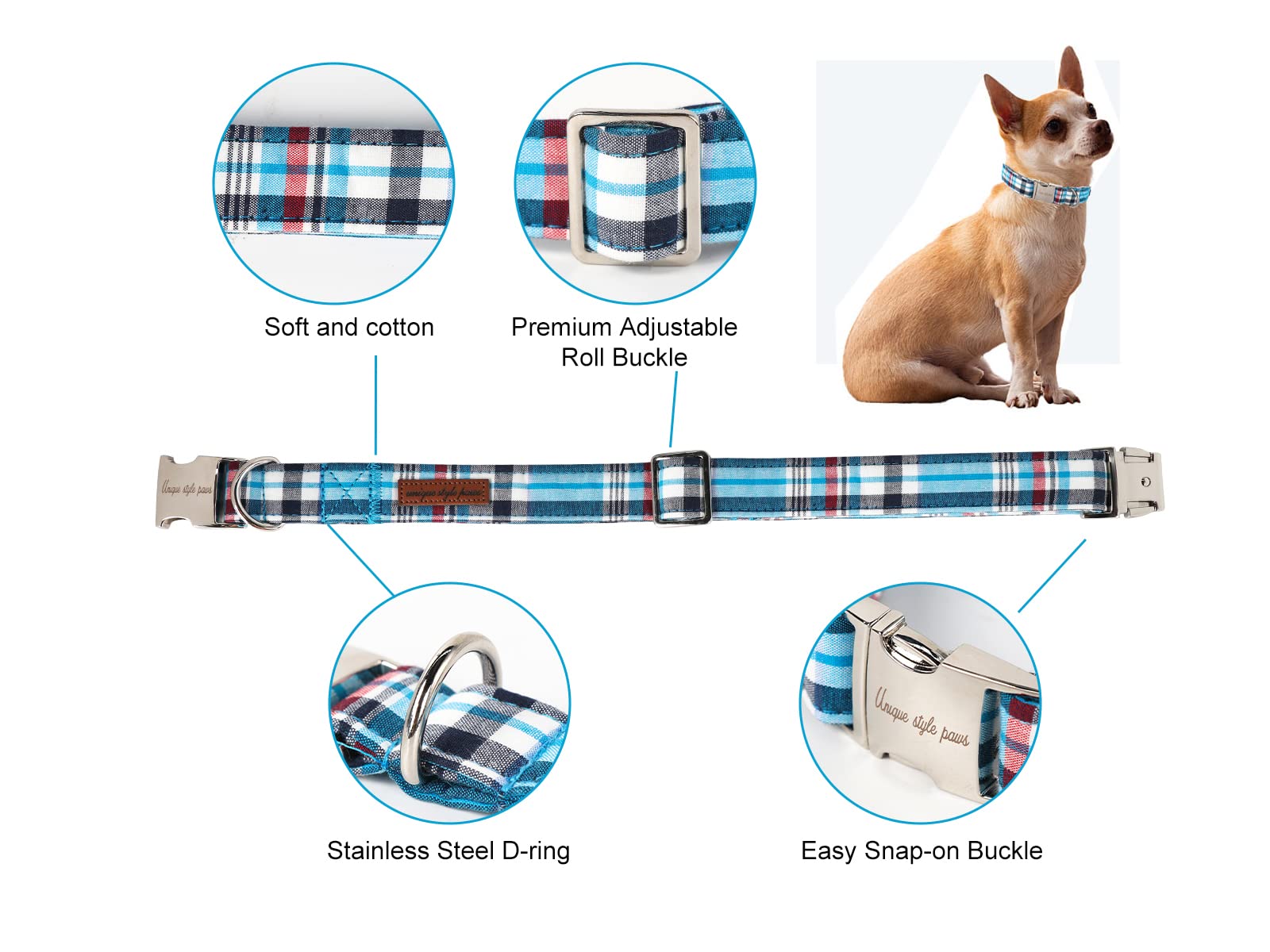 Unique style paws metal buckle closeup—durable hardware for secure everyday use.