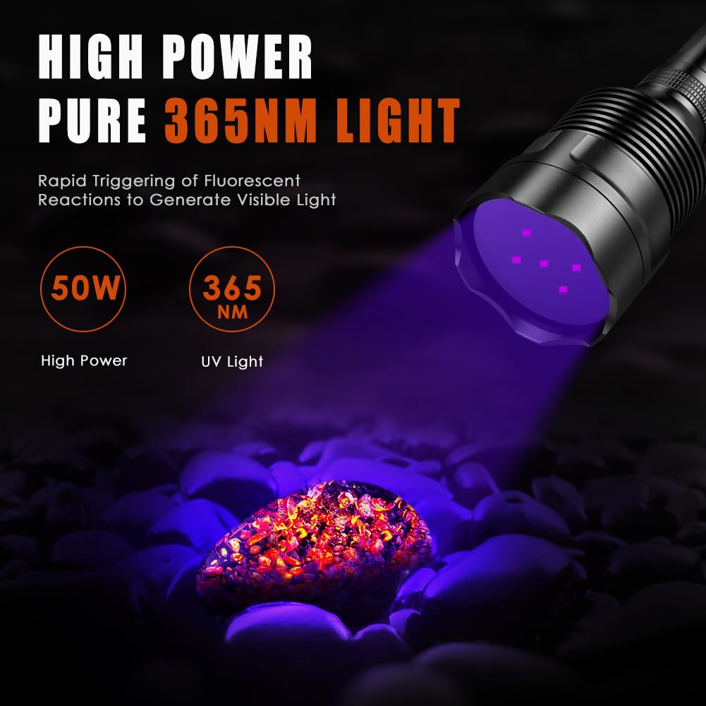 UniqueFire UV500 IP65 protection symbol confirms dust and water resistance in tough conditions.