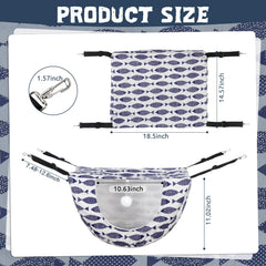 Unittype cat hammock different-pattern-designs adds varied decor while supporting pet comfort