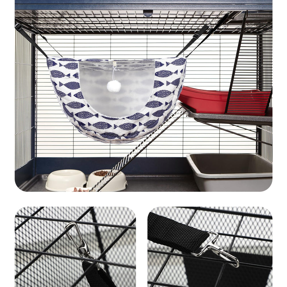 Unittype cat hammock space-saving-hanging-design helps optimize room layout