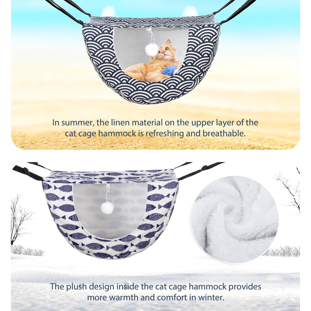 Unittype cat hammock washable-easy-clean demonstrates machine or hand washing convenience