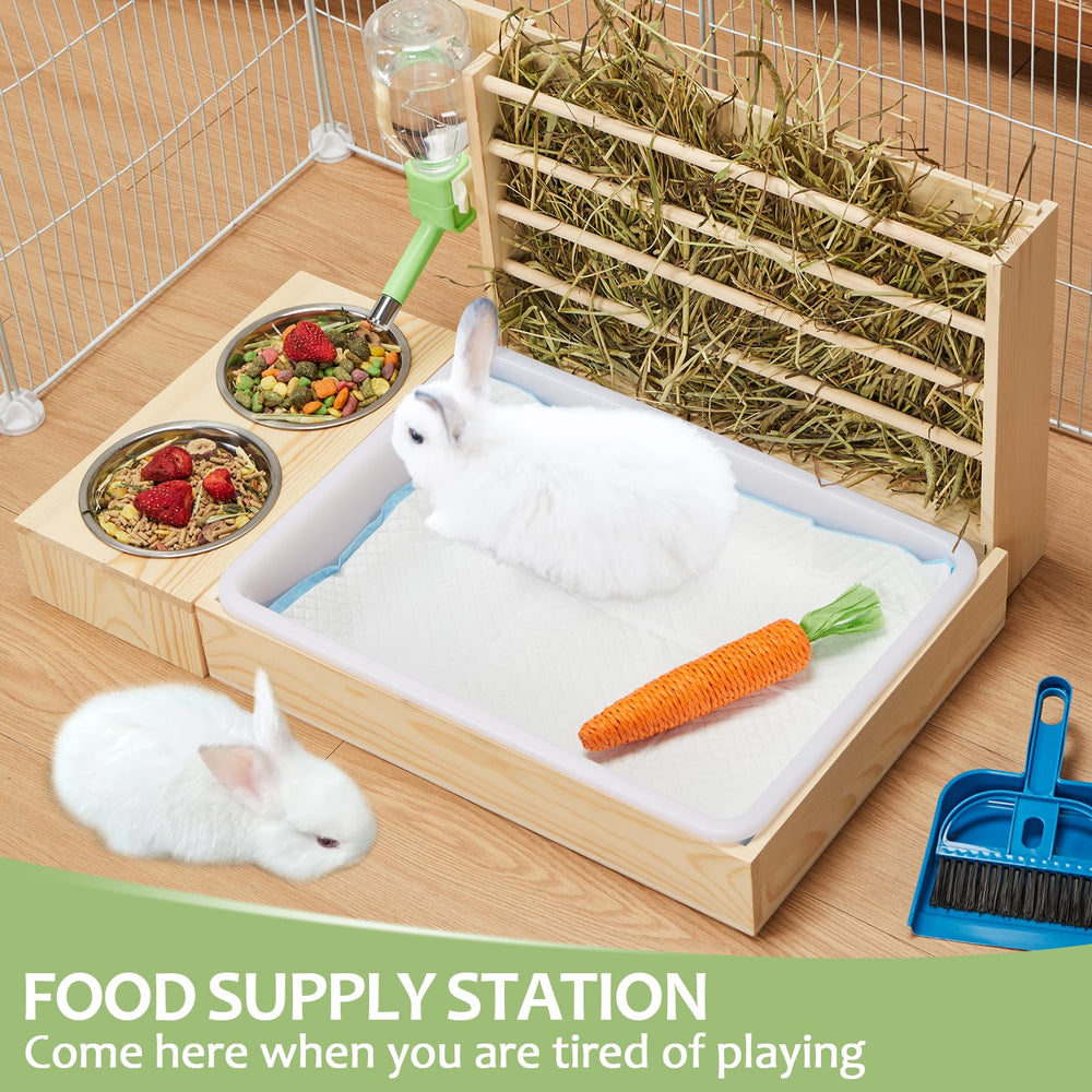 UNMOONY broom included for quick, hassle-free cleaning after meals.