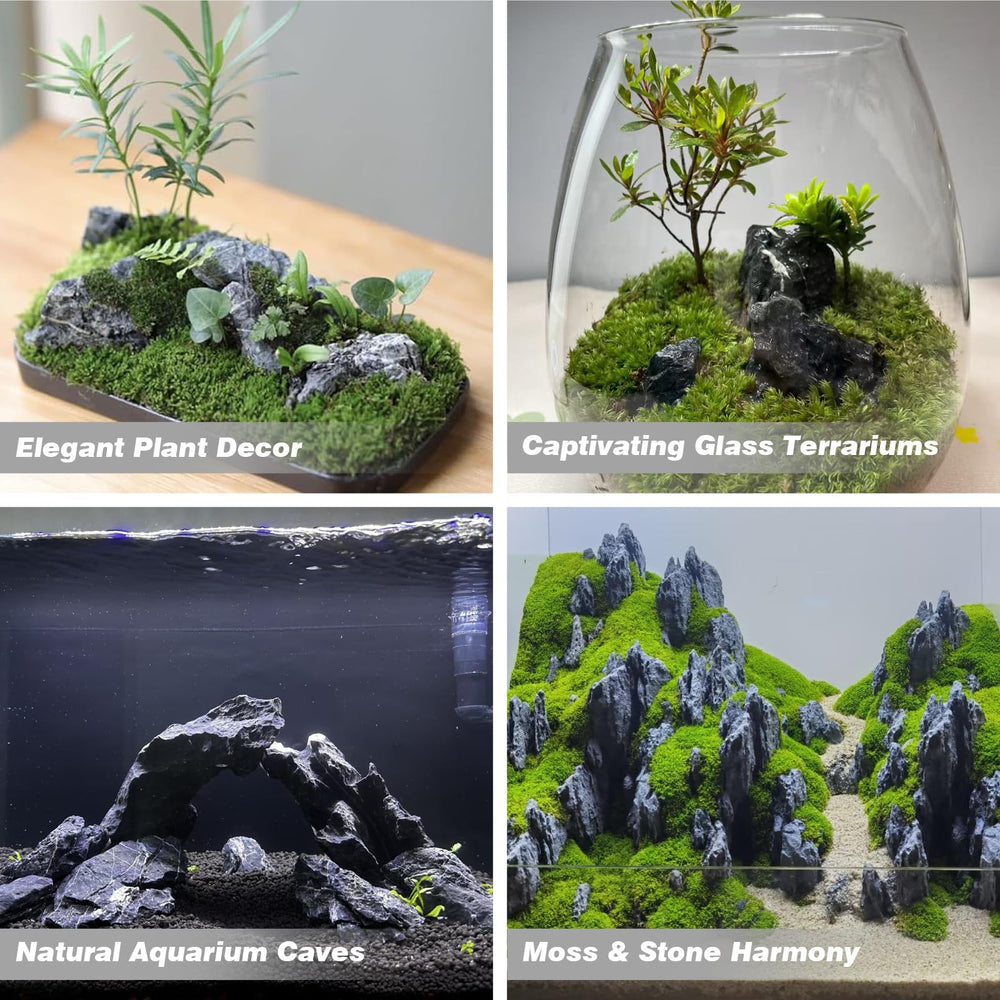Unocho Seiryu stones assembly demonstrates easy shaping for mountain or waterfall scenes