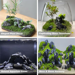 Unocho Seiryu stones assembly demonstrates easy shaping for mountain or waterfall scenes