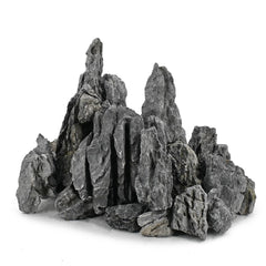 Unocho Seiryu rock aquarium stones side view highlighting natural texture for dramatic aquascapes