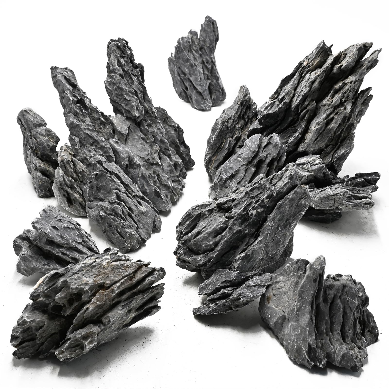 Unocho Seiryu rock stones tank-setup illustrates versatile use in freshwater and reef displays