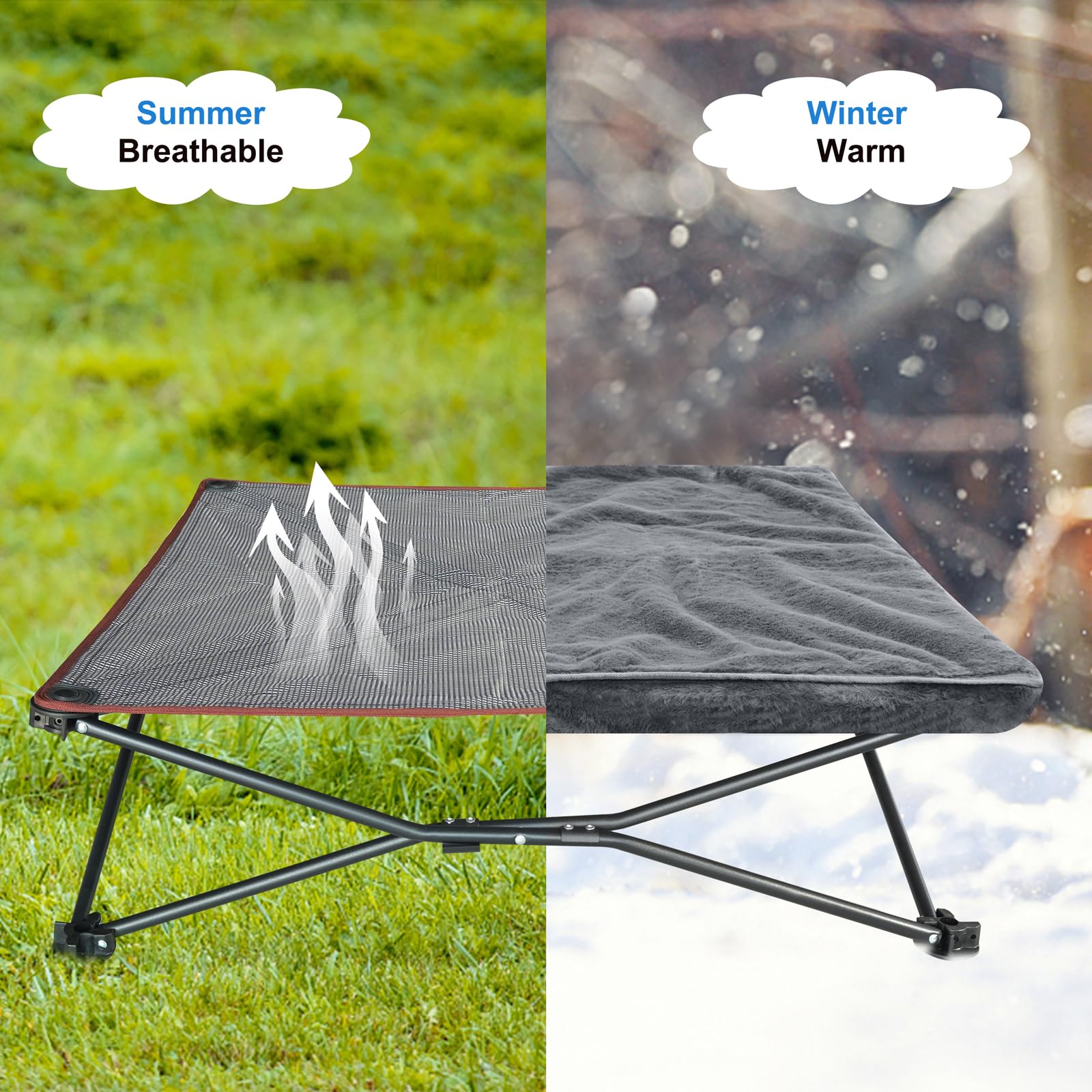 Unp breathable frame design promotes airflow to help pets stay cool.