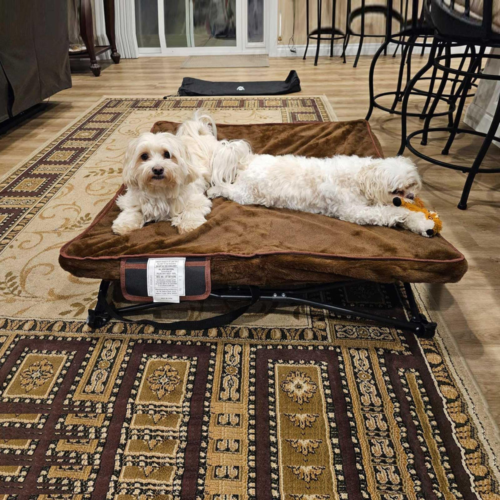 unp Camping Dog Bed Pop Up cotton mat adds soft comfort