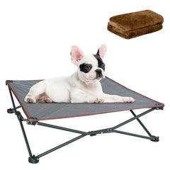 unp Camping Dog Bed Pop Up folded for portable travel