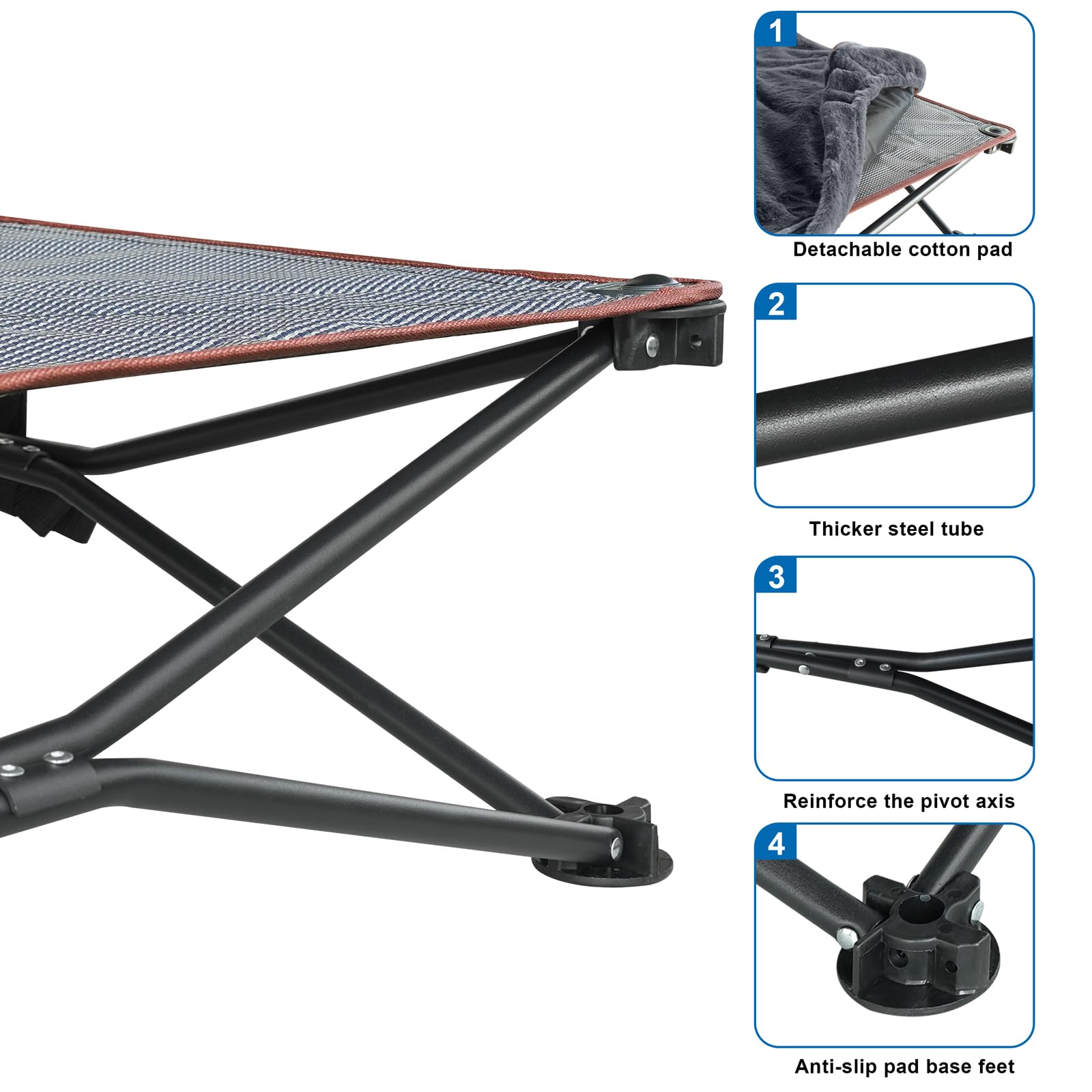 unp foldable dog bed pop up folded size shows portability when on-the-go