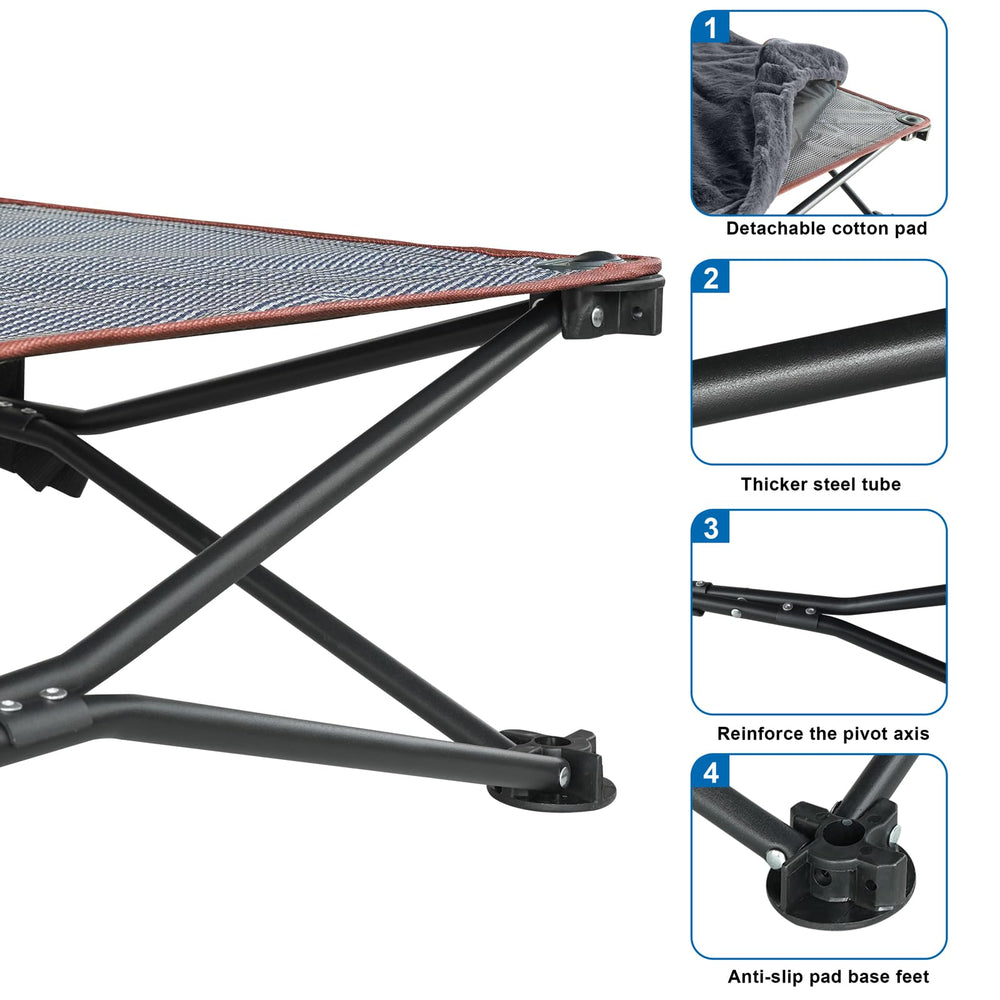 unp foldable dog bed pop up folded size shows portability when on-the-go