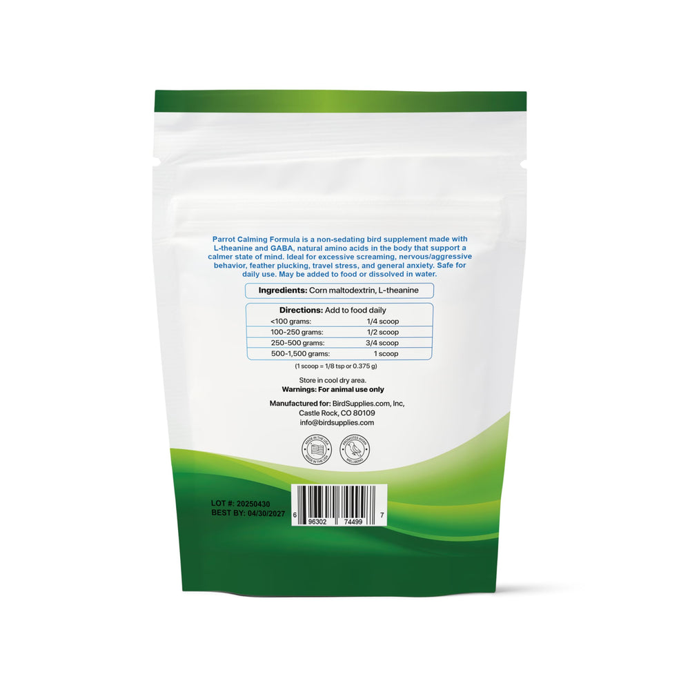 UnRuffledRx Calming Formula measuring-scoop enables simple daily dosing