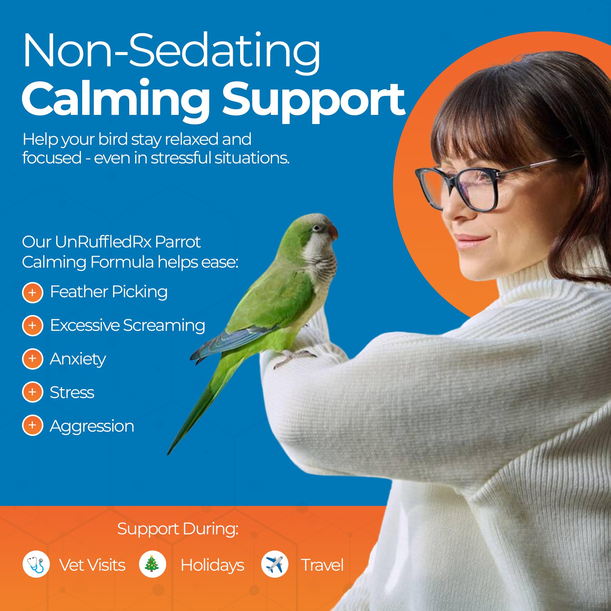 UnRuffledRx Calming Formula resealable pouch keeps powder fresh