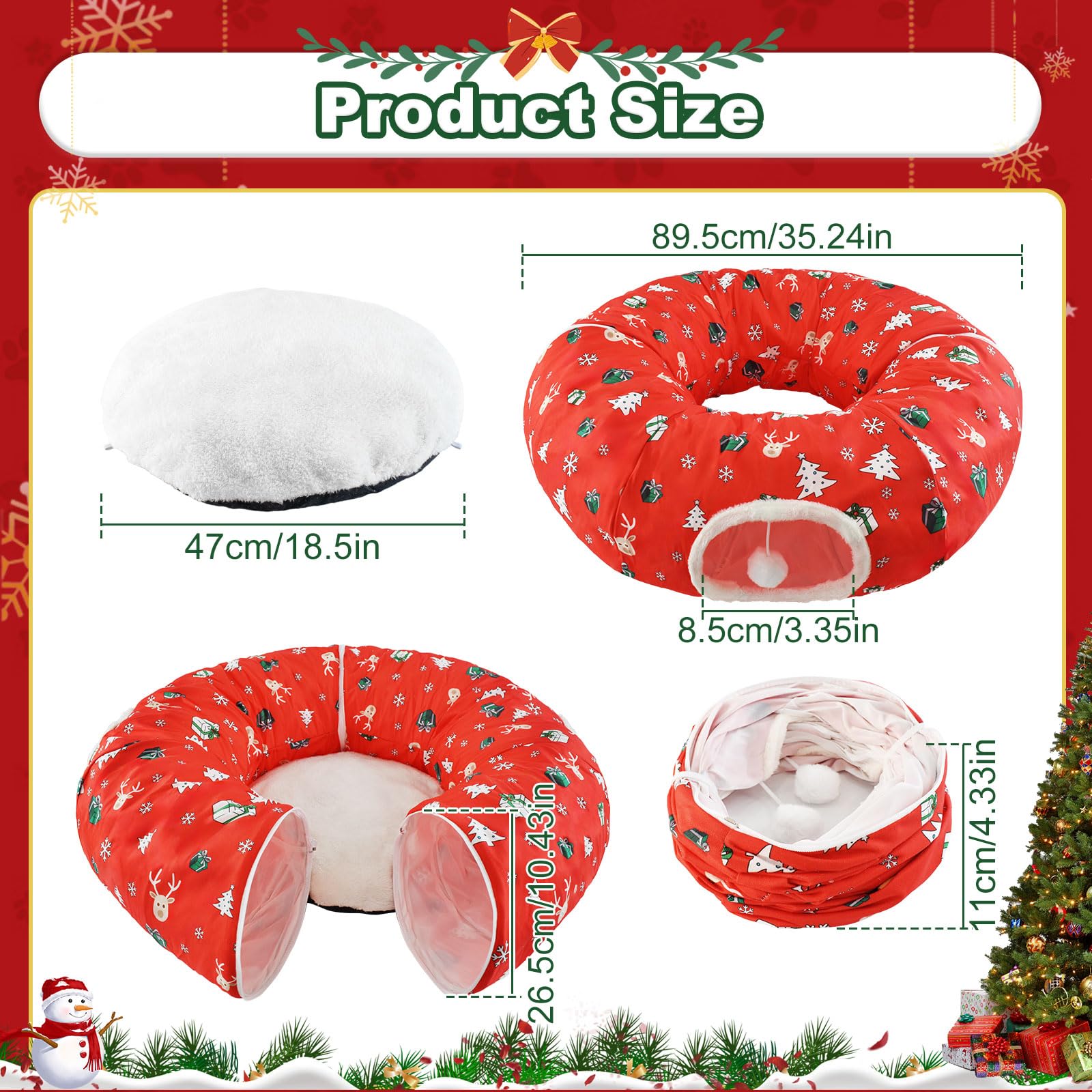 Uoiispet under-tree setup enables quick, tool-free assembly for spontaneous holiday fun.