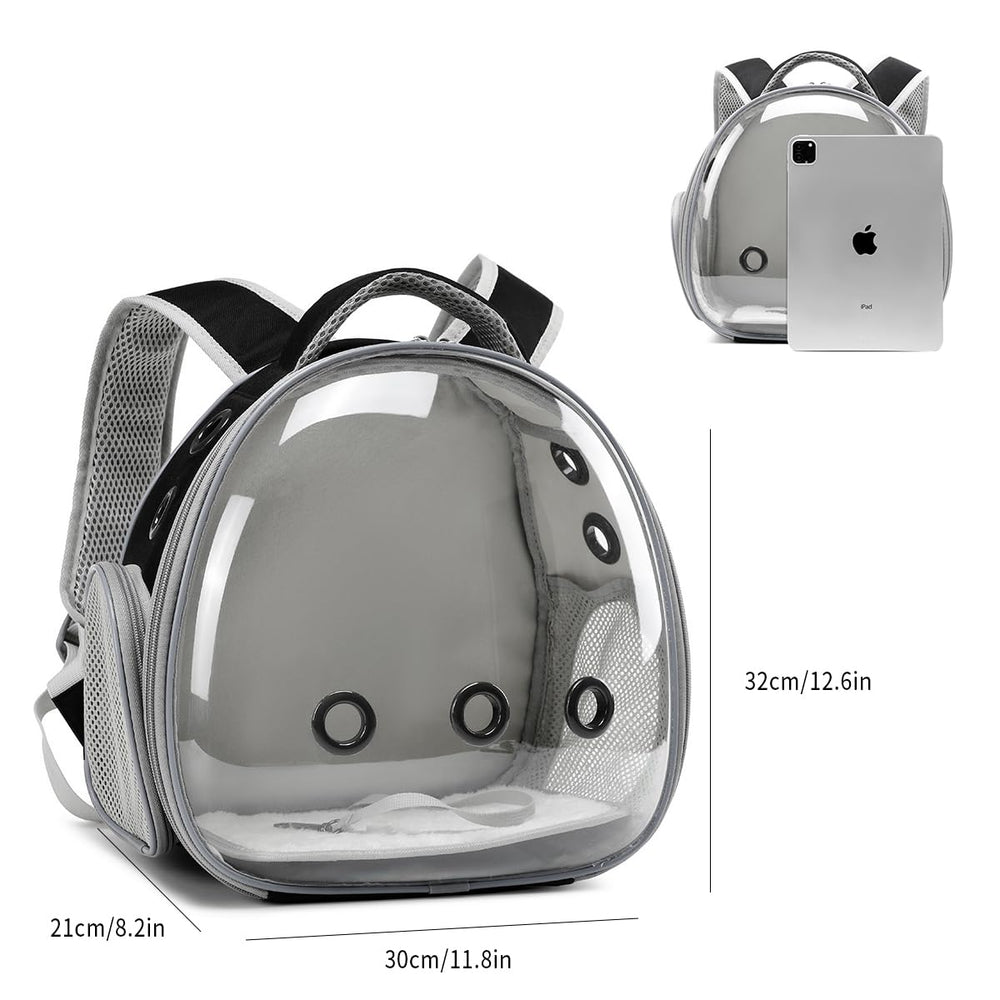 UOOPET Bearded Dragon Backpack Breathability emphasizes airflow and comfortable travel for small pets.