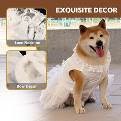 UOSIA large-dog-dress-birthday-party-fluff provides a festive, photogenic appearance for events.
