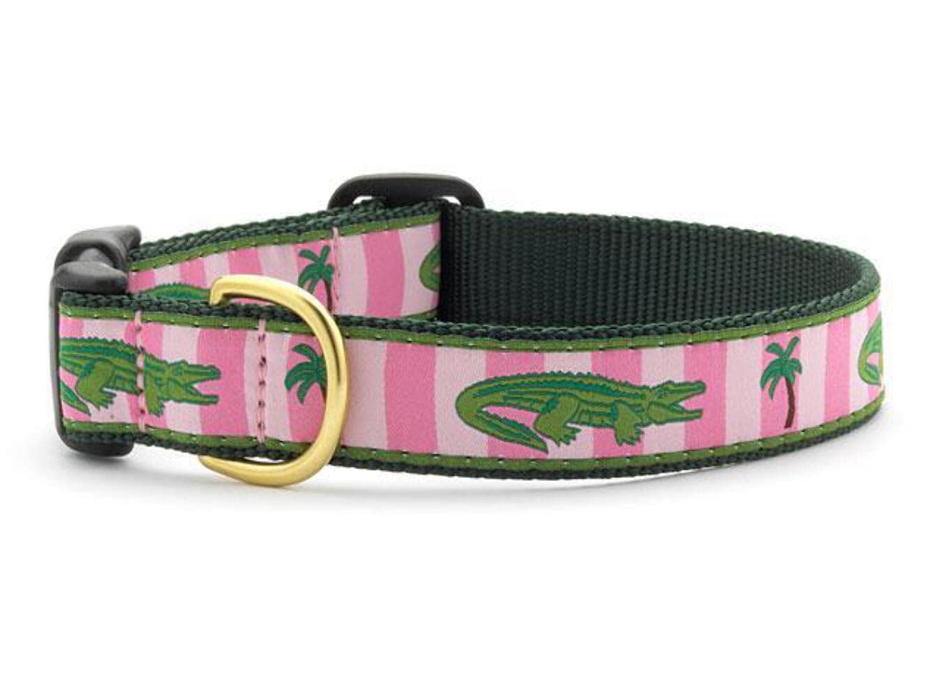 Up Country Alligator collar narrow 5/8 inch—durable daily wear shown in collar close-up