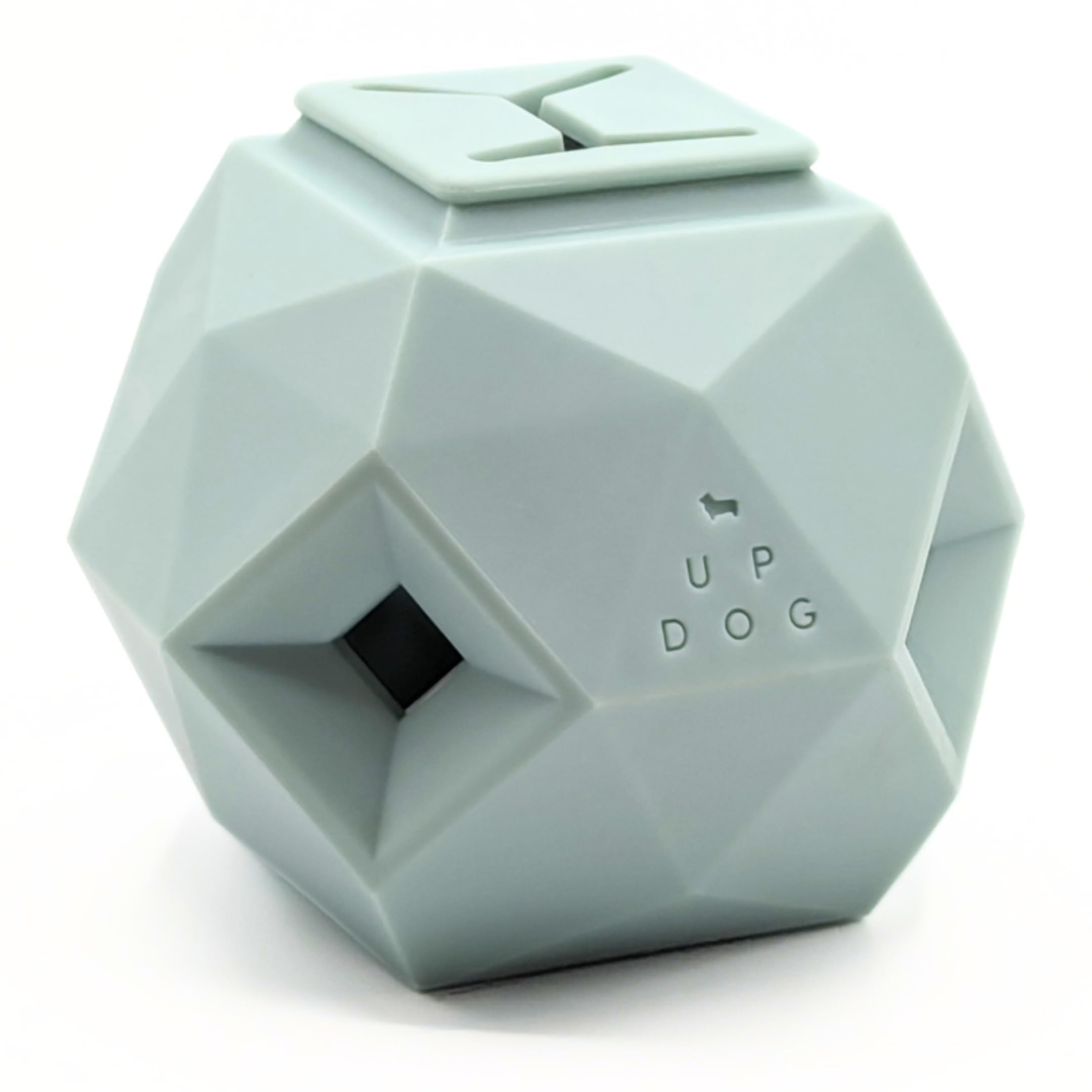 Up Dog Toys Odin Treat Ball dispensing kibble during play improves mental stimulation
